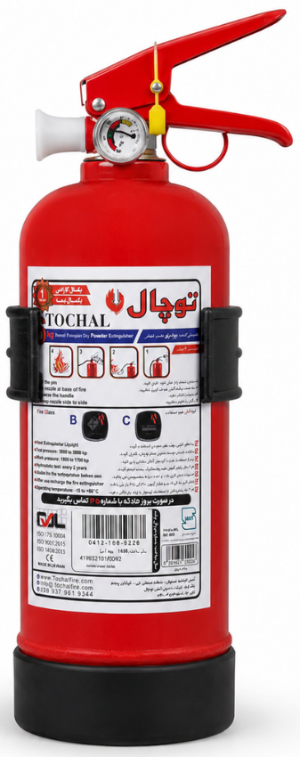 کپسول دستی پودر و گاز ۱ کیلوگرم دادرس آتش توچال