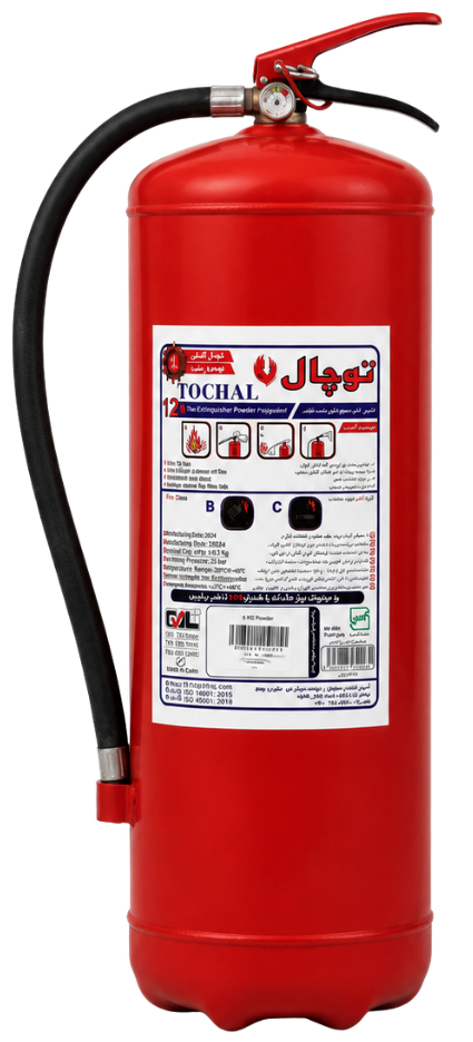 کپسول دستی پودر و گاز ۱۲ کیلوگرم دادرس آتش توچال